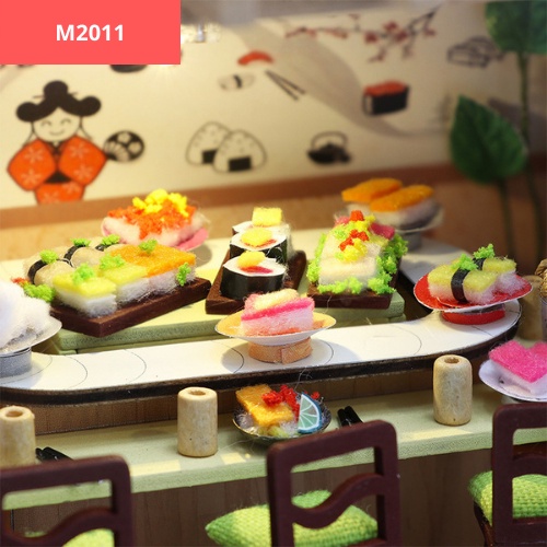 Nhà mô hình tự lắp ráp DIY - Gibbon Sushi M2011