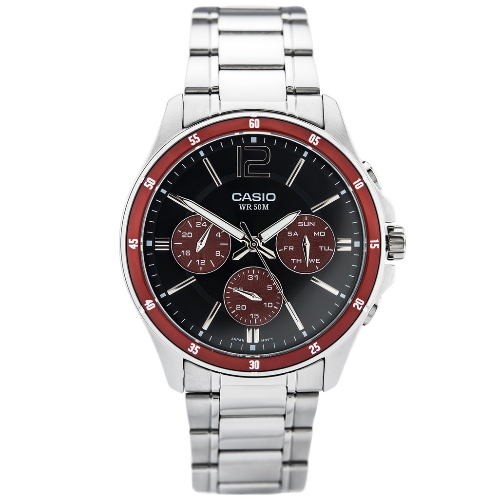 Đồng hồ nam dây kim loại Casio Standard chính hãng Anh Khuê MTP-1374D-5AVDF (43mm)