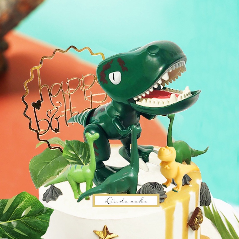 đồ phụ kiện bánh kem sinh nhật [FREESHIP❤️] khủng long bạo chúa