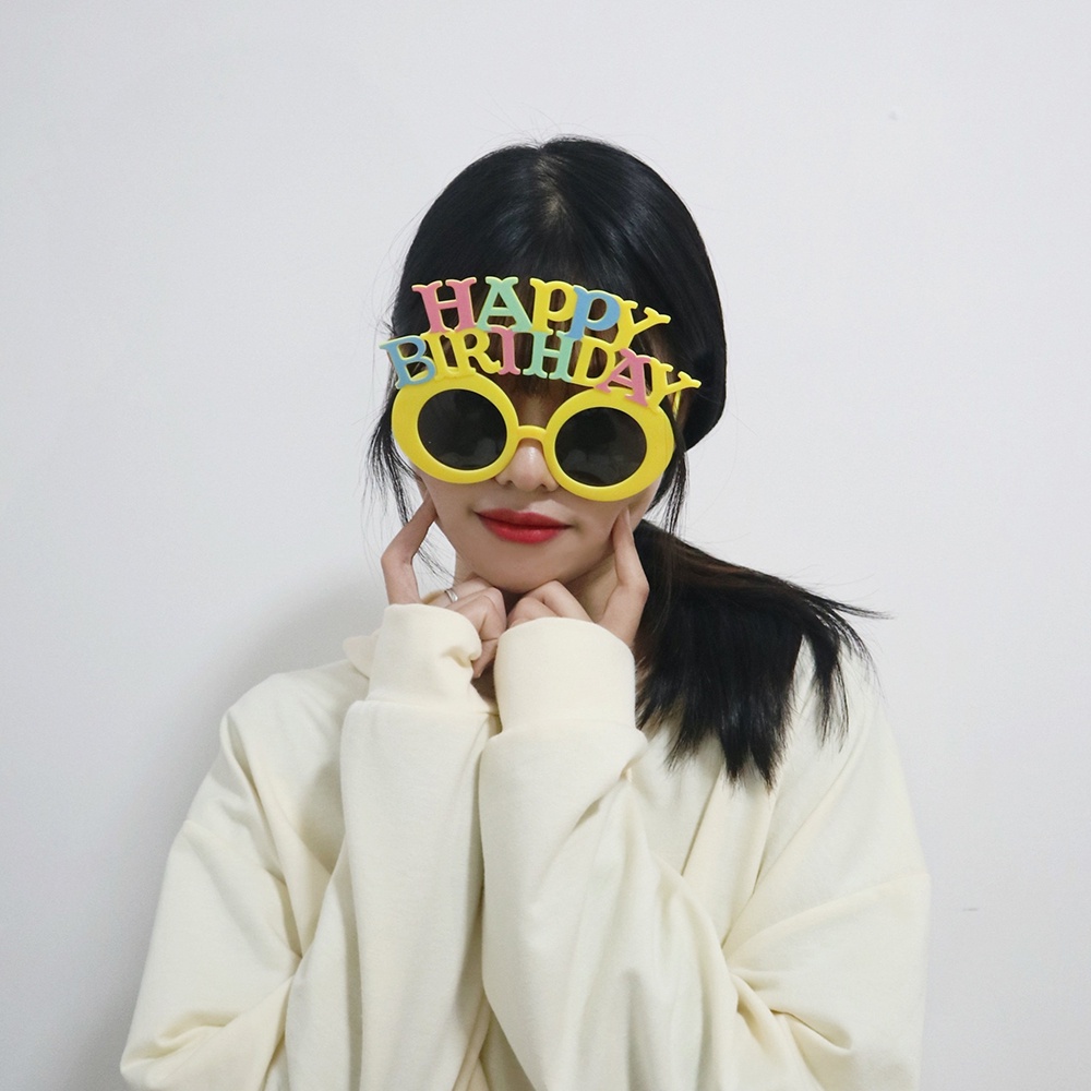 Mắt Kính Chất Liệu ABS Nhiều Màu Sắc Dễ Thương Vui Nhộn Dùng Khi Dự Tiệc Sinh Nhật Cho Người Lớn Và Trẻ Em