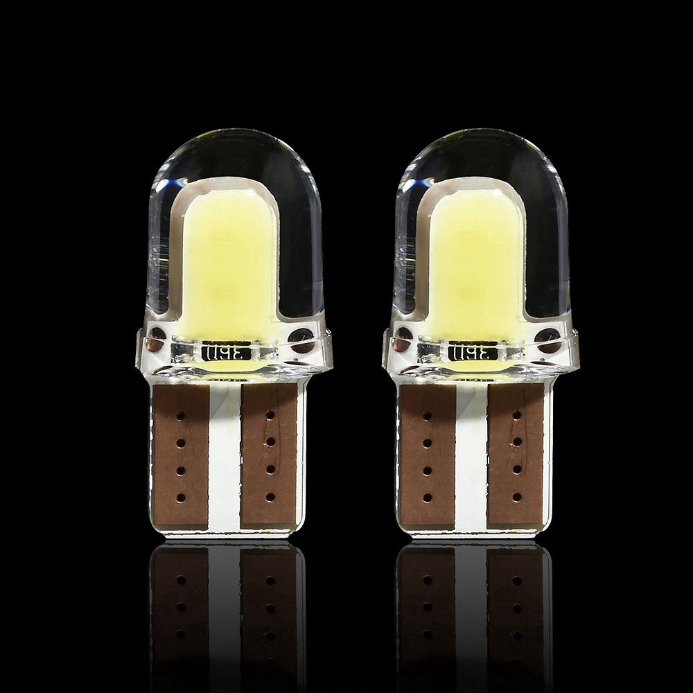 Bộ 10 Đèn LED 4 SMD Chất Liệu Silica Gel Màu Sắc Trắng Cho Biển Số Xe Hơi