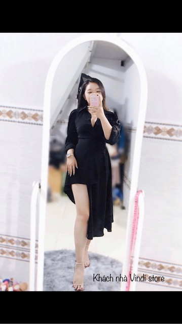 Đầm sơ mi thiết kế 2022 cách điệu