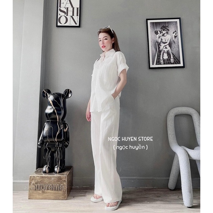 [ 𝐅𝐑𝐄𝐄 𝐒𝐇𝐈𝐏 ] SÉT BỘ BASIC TRƠN SƠ MI MIX QUẦN ỐNG SƠ SIÊU ĐẸP VẢI ĐŨI SỐP