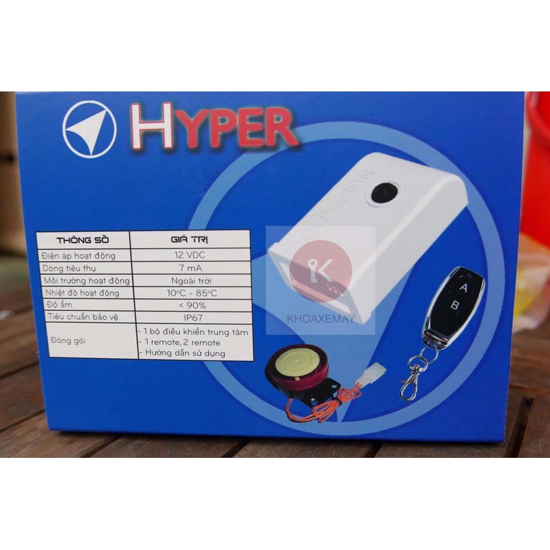 Khóa chống trộm xe máy cao cấp HYPER PRO