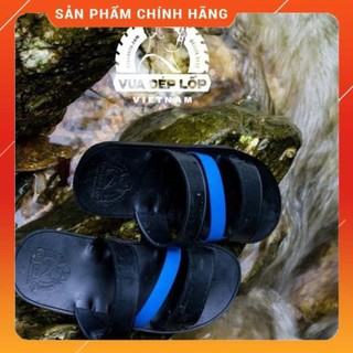 [FullBox] {Dép Lốp} Dép cao su Nam 3 quai chéo xanh lam Hot 0 0