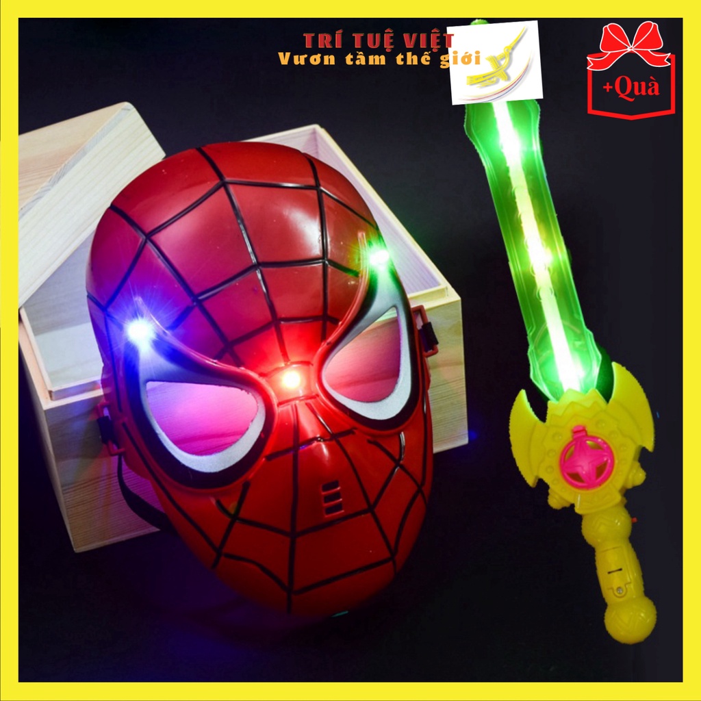 Mặt Nạ Hoá Trang Halloween Người Nhện, Cerro Ultraman Child Boy, Siêu Anh Hùng TIGA Đèn Led Phát Sáng TRITUEVIET