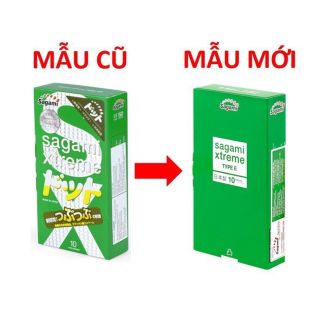 Bao cao su Sagami Xtreme Green (hộp 10 chiếc)