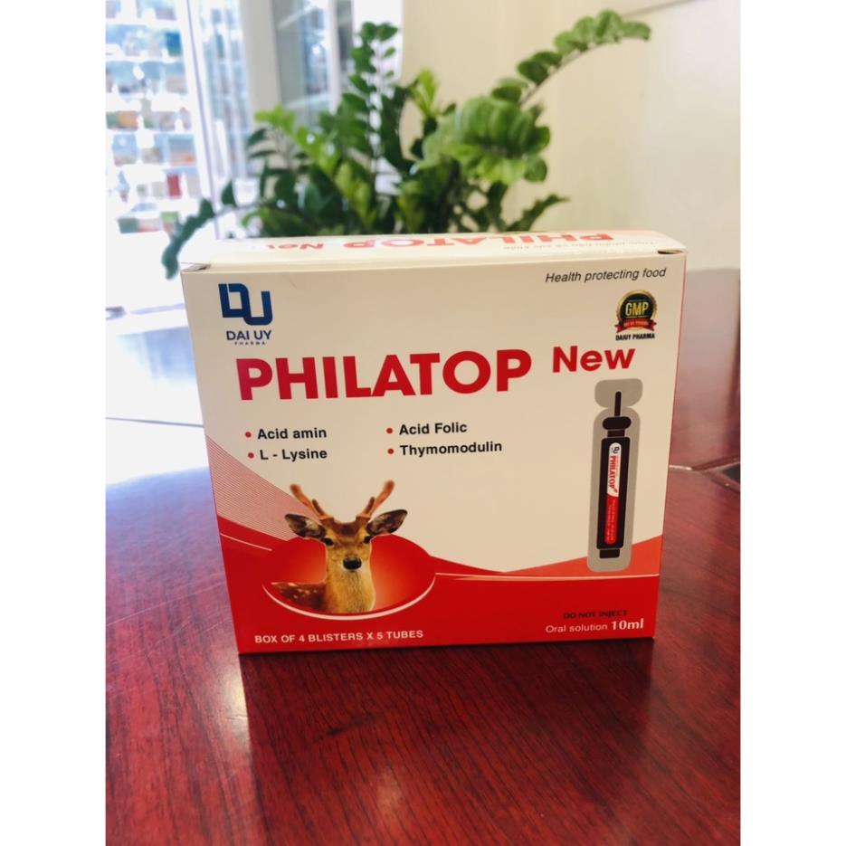 Philatop New dùng cho trẻ biếng ăn, chậm lớn, người già, hỗ trợ hệ tiêu hóa - Hộp 20 ống