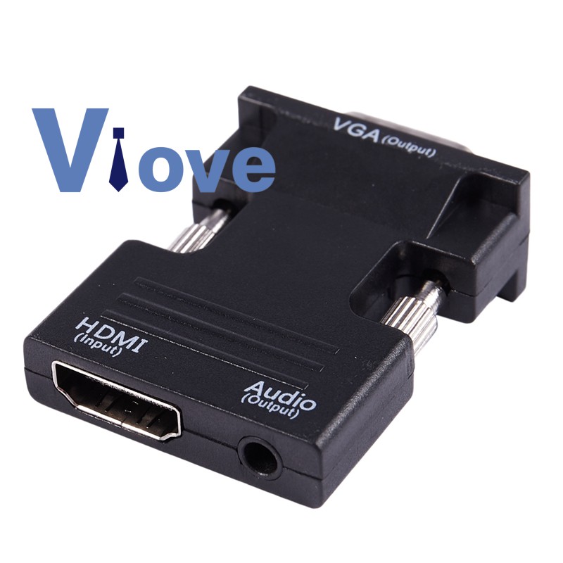 Cáp Chuyển Đổi 1080p Hdmi Cái Sang Vga Với Đầu Ra Âm Thanh