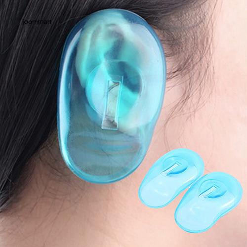 Bộ 2 nắp silicone bọc tai dùng nhuộm tóc tiện lợi
