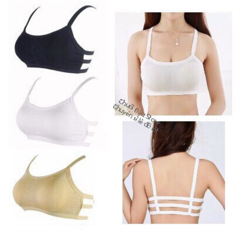 Áo Lót Bra Cotton 3 Dây ,Mềm Mỏng Có Đệm Ngực Không Gọng BR64