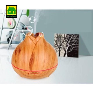 Máy khuếch tán tinh dầu - máy xông tinh dầu búp sen vân gỗ mkt1861