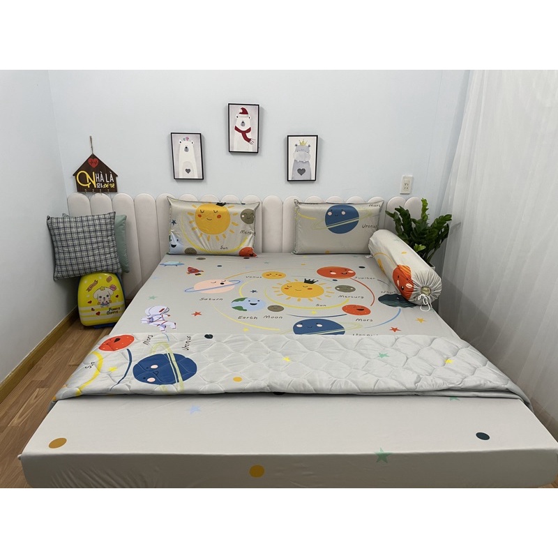 Ga chống thấm Minh Mẫn cotton thun nano kháng khuẩn