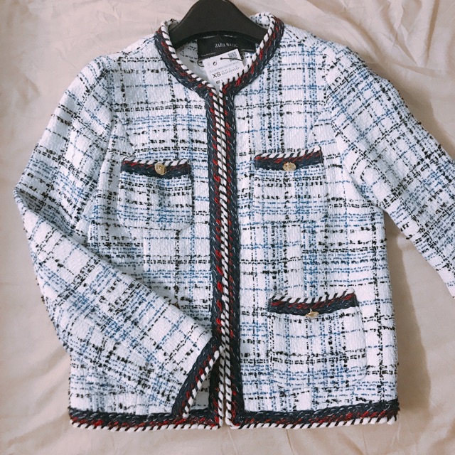 Áo tweed zara