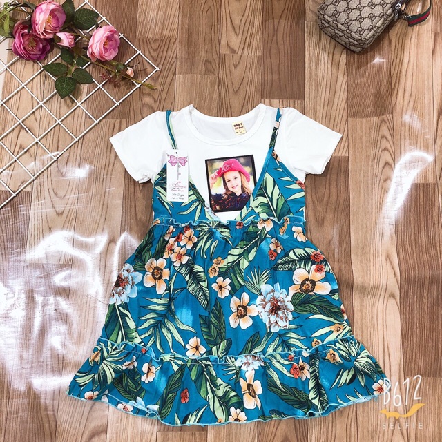 Váy đũi lá cho bé gái mã 39047