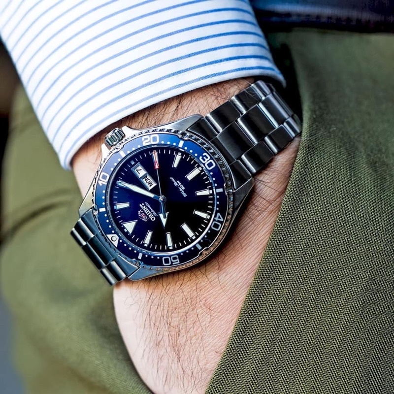 ĐỒNG HỒ NAM CHÍNH HÃNG Orient RA-AA0002L19B Mako 3 Blue Automatic