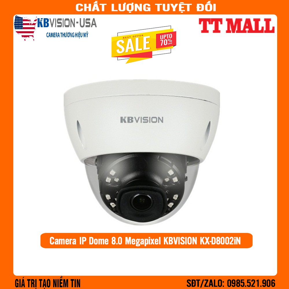 Camera IP Kbvision KX-D8002iN - 8MP