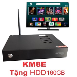 Đầu karaoke wifi youtube acnos km8e tặng hdd 160gb