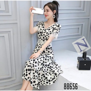 Đầm dây lụa hoa nữ dự tiệc màu trắng năng động trẻ trung