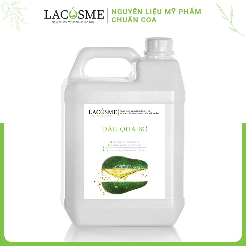 10ml - 50ml - 100ml Nguyên liệu mỹ phẩm Dầu quả bơ