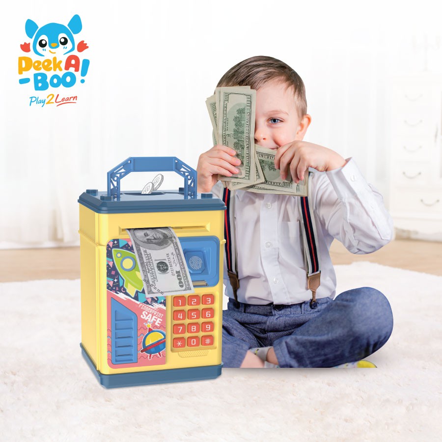 Đồ Chơi PEEK A BOO Mô Hình Két Sắt Tiết Kiệm PAB001