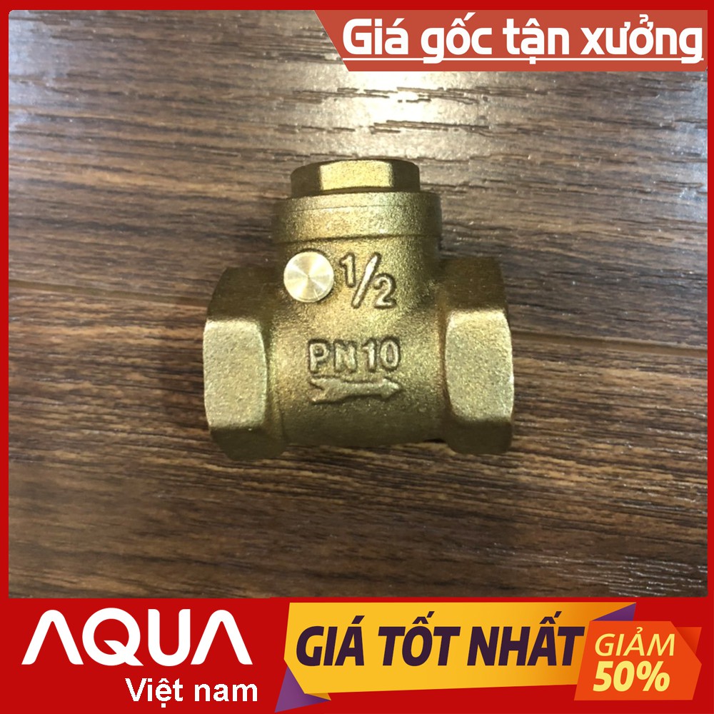 Van 1 chiều là đống lá lật lắp đường ống nước PN10 1/2