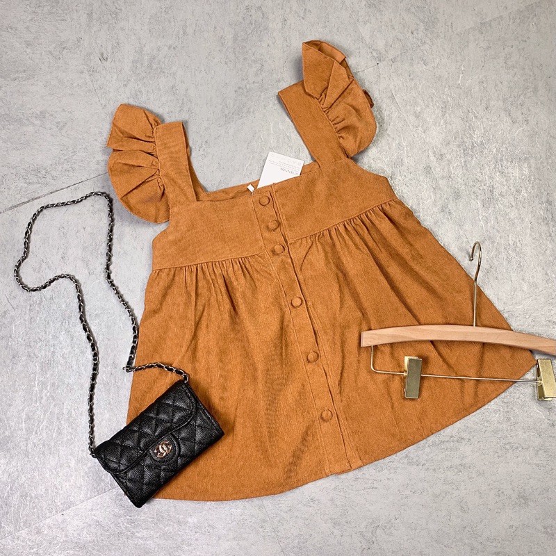 ÁO BABYDOLL NÂU CÁNH TIÊN CÀI CÚC