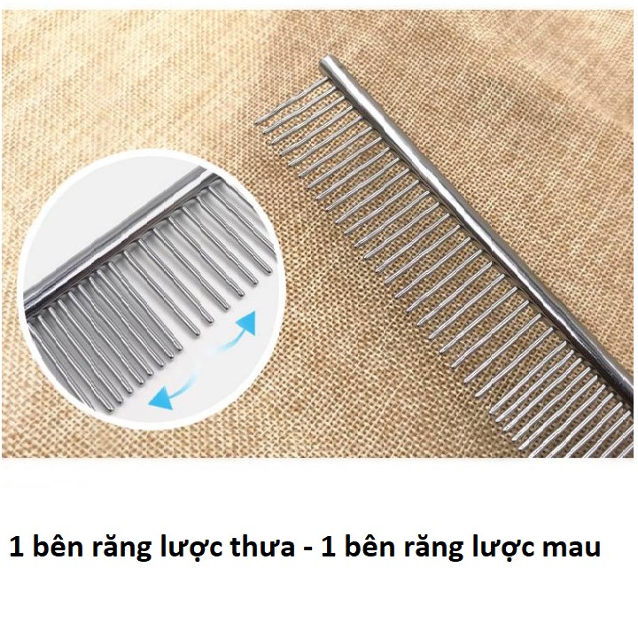 Lược chải lông chó mèo bằng inox cao cấp