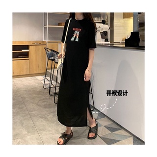 Đầm Suông Váy Suông Form Rộng In Hình Đẹp Basic Dáng Dài Tay Ngắn Tà Xẻ  Hot Trending Hot Trending TTDS0339