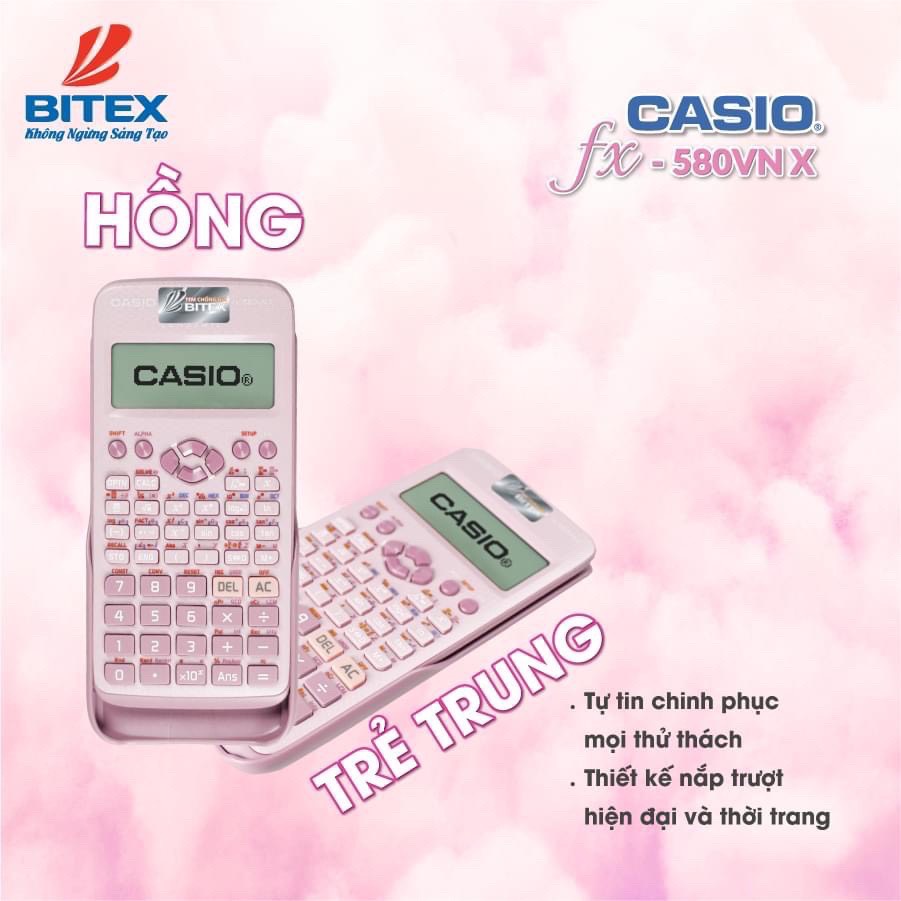 [Chính hãng] Máy tính Học Sinh CASIO FX 580VN X - 7 NĂM BẢO HÀNH điện tử bằng QR CODE - Máy tính FX 580VNX Nhập khẩu TL