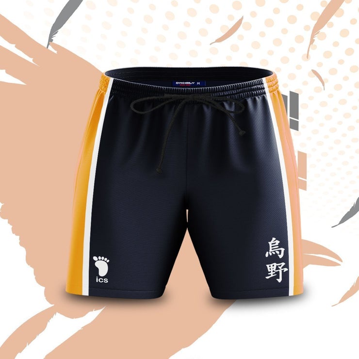 Quần Short Nam In Hình 3D Phong Cách Anime Haikyuu Độc Đáo