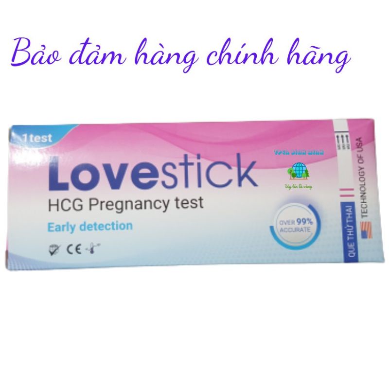 Que thử thai Lovestick (bản que to) cho kết quả nhanh chính xác dễ nhìn