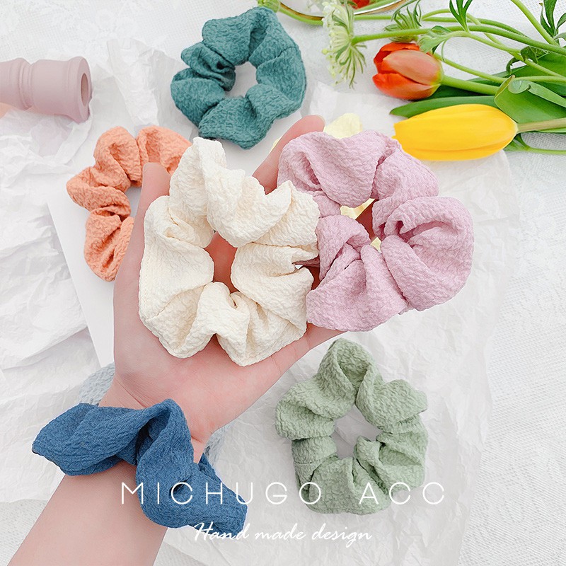 [Mã FASHIONCB231 hoàn tối đa 30K xu đơn 99K] Dây Buộc Tóc Mềm Mại Dễ Thương Cho Nữ