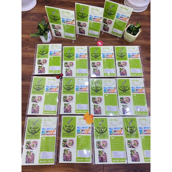 MENU MICA IN THEO YÊU CẦU