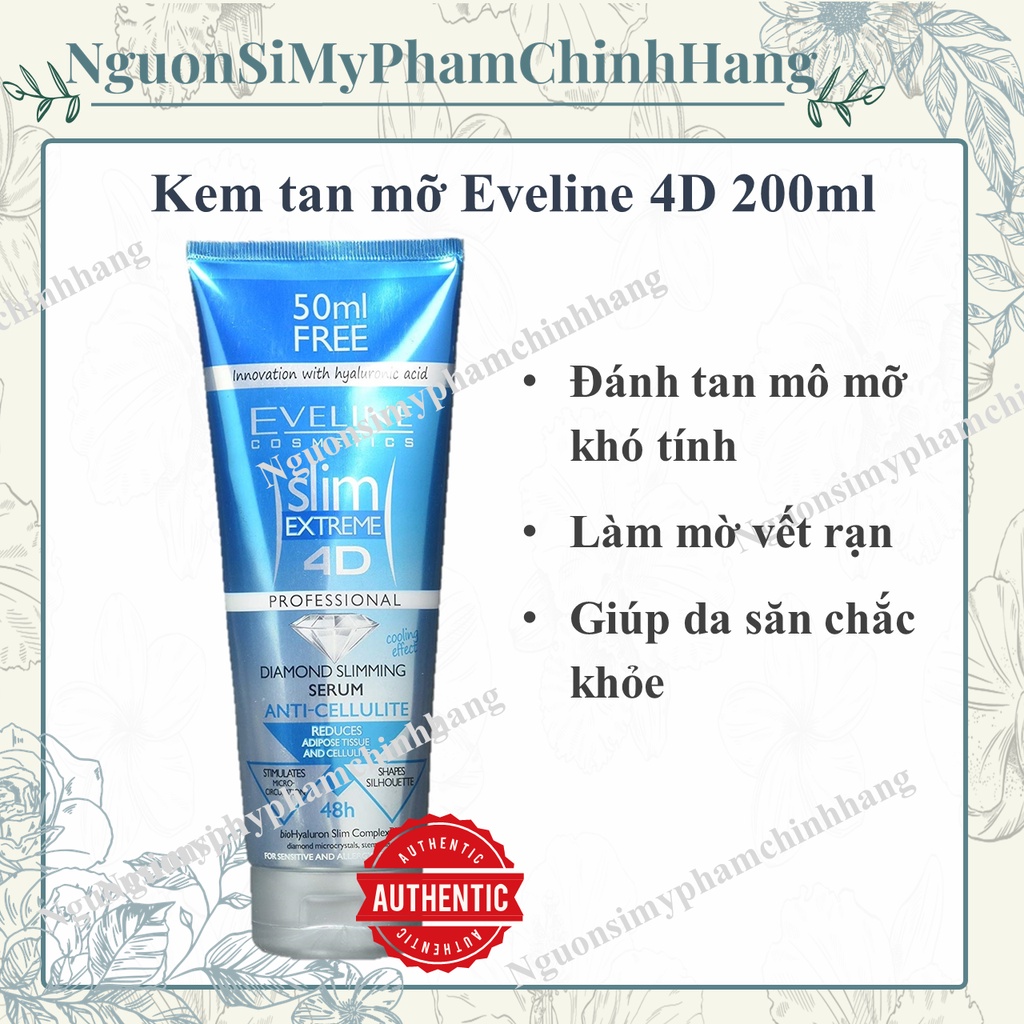 Kem tan mỡ Eveline Slim Extreme 4D của Nga