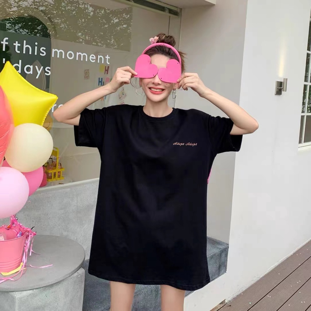 Áo Thun Tay Ngắn Dáng Rộng Phối Nơ Sau Lưng Thời Trang Mùa Hè Dành Cho Nữ