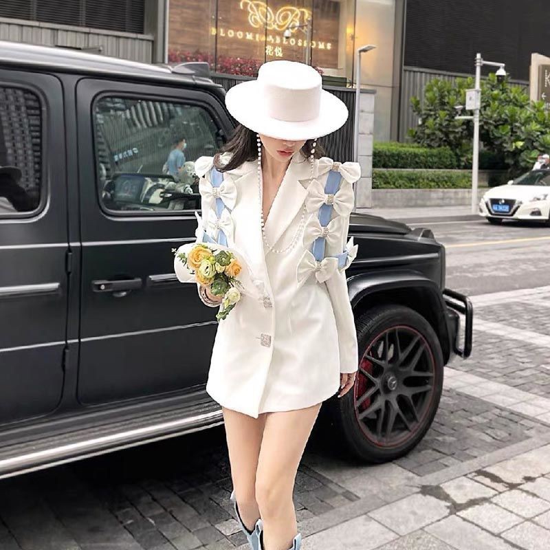 Áo khoác vest phong cách Pháp thiết kế mới dễ phối đồ thời trang mùa thu 2022 | BigBuy360 - bigbuy360.vn