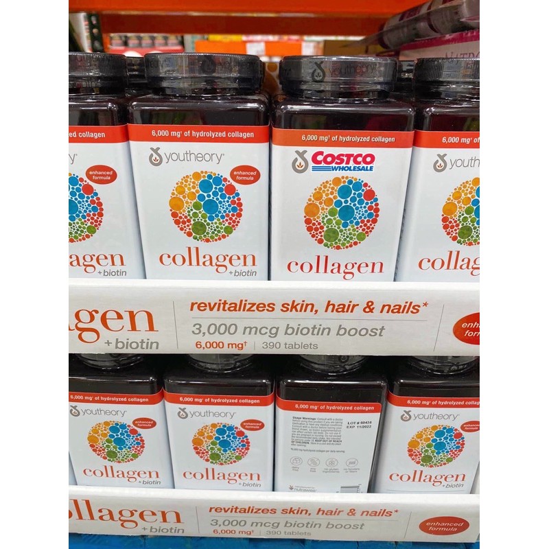 (AIR MỸ 12/22) Youtheory Collagen biotin 390 Viên đẹp da chống lão hoá | BigBuy360 - bigbuy360.vn