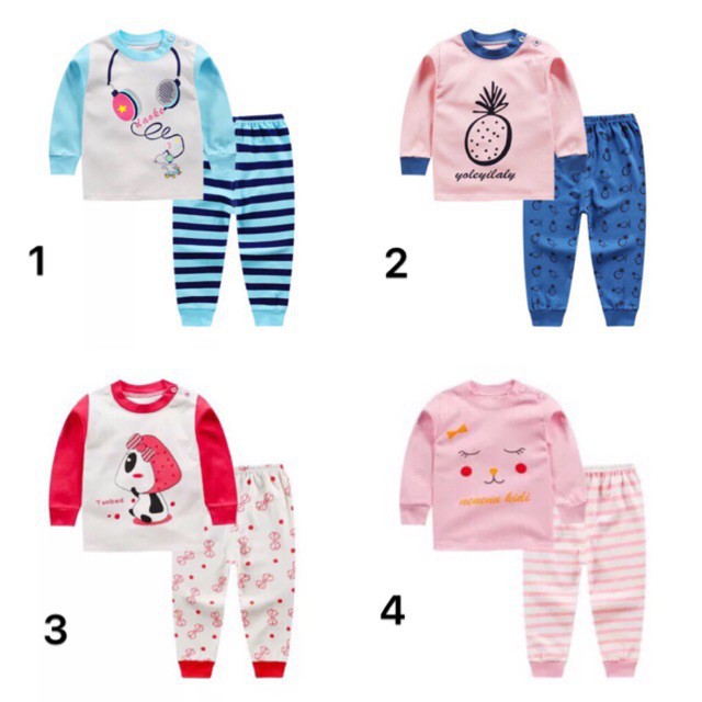 Sỉ bộ cotton thu đông bé trai/gái ( màu và sz còn xem kho hàng)
