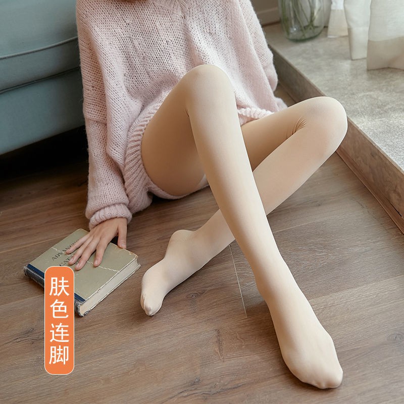 Quần tất chân trần của phụ nữ vớ tạo tác mùa đông cộng với chất liệu nhung dày không thể đủ khả năng mặc tây bên ng
