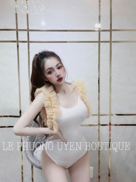 Bodysuit Thun Phối Tay Lưới Phồng cực xinh (kèm ảnh thật) | BigBuy360 - bigbuy360.vn
