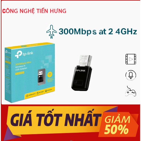 Bộ Thu Wifi TPLink TL-WN823N Chuẩn N Tốc Độ 300Mbps | WebRaoVat - webraovat.net.vn