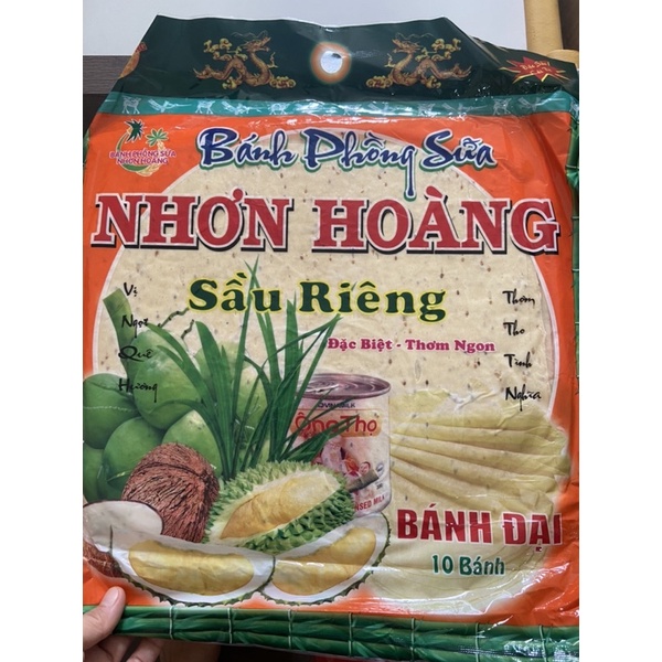 bánh tráng sữa Nhơn Hoàng vị sầu riêng giá 35k!