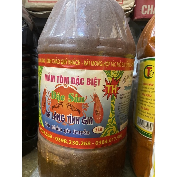 Sỉ mắm tôm ba làng 5l ngon