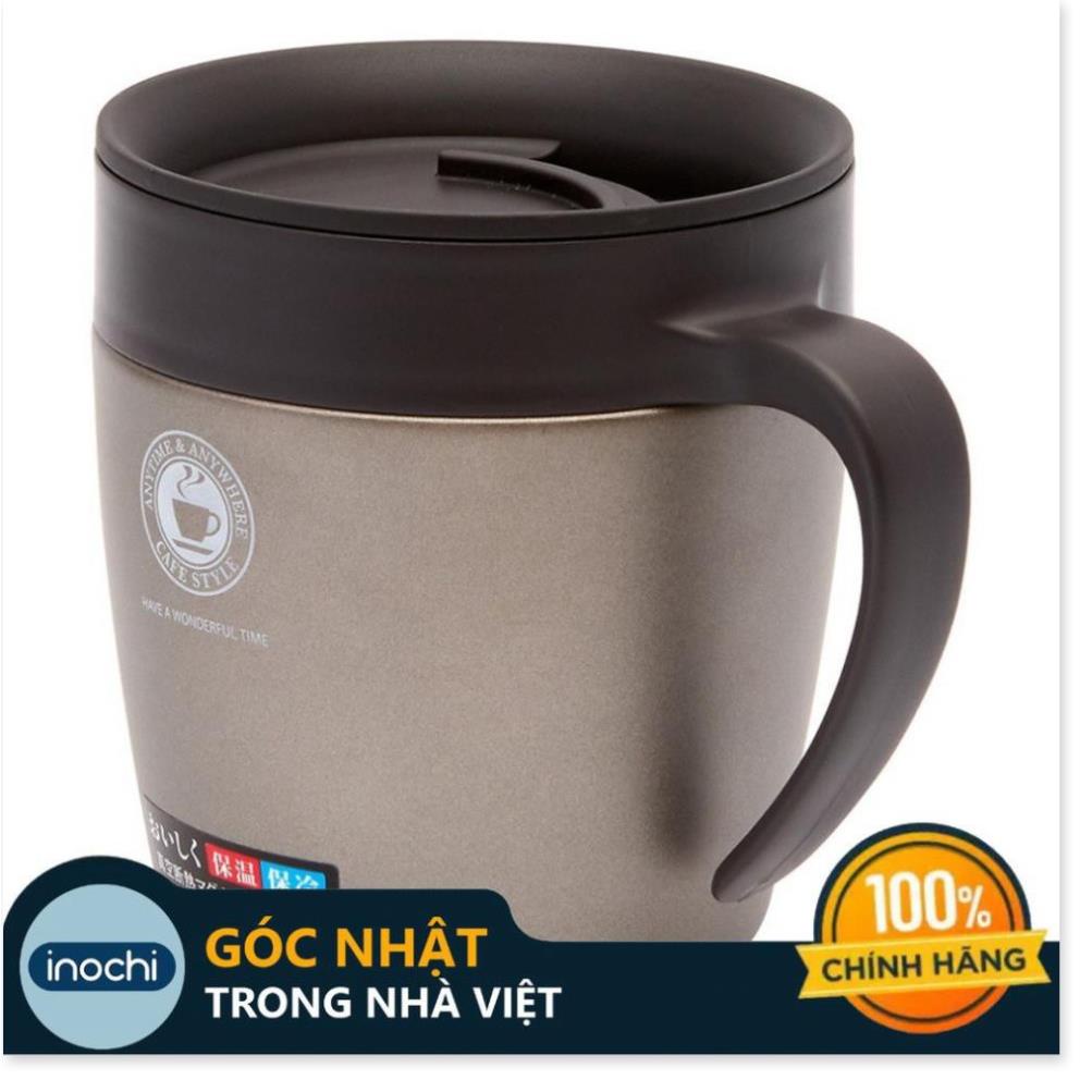 Cốc Uống Cafe Giữ Nhiệt Asvel Nhật Bản Bằng Thép Không Gỉ Cách Nhiệt và Giữ Nhiệt Với Nắp Đậy Cao Cấp