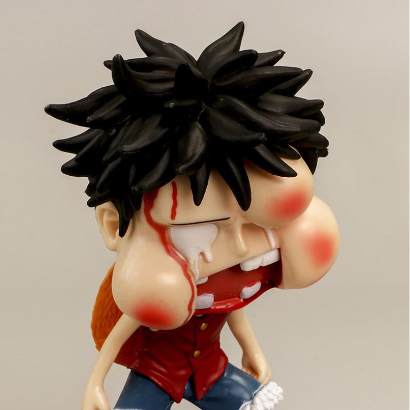 Mô hình One Piece - Luffy Ăn Hành - Chiều cao 12cm - Chất liệu PVC