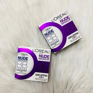 PHẤN NÉN 2 TẦNG LOREAL VIỀN TÍM CÓ KÈM BÔNG PHẤN MỊN