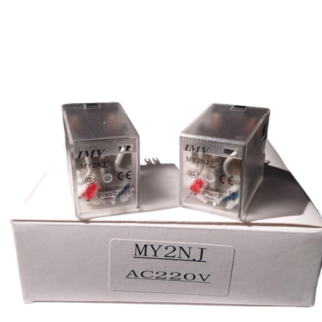 Rơ le MY2N-J  relay trung gian 8 chân dẹp nhỏ điện áp 12VDC, 24VDC, 220VAC chất lượng tốt