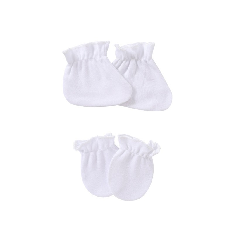 (Hàng Mới Về) Set 2 Cặp Vớ Cotton Mềm Bảo Vệ Bàn Chân Chống Xước Cho Trẻ Sơ Sinh