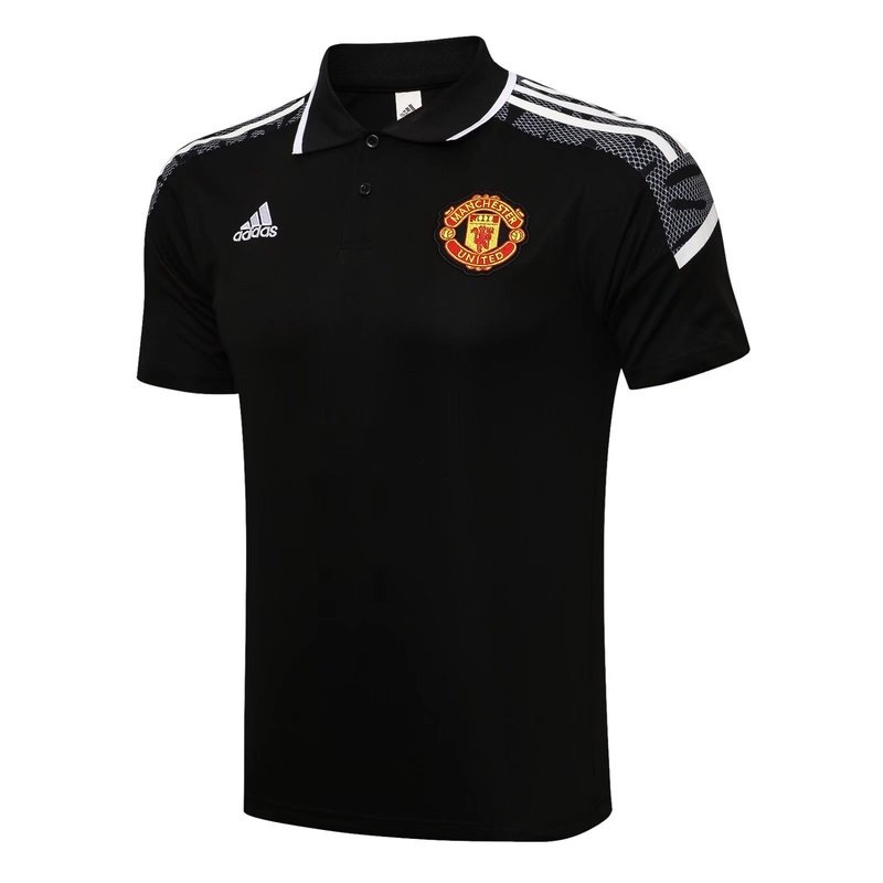 Áo Thun Đá Banh Tay Ngắn Màu Đen 22Polo Champions League Manchester United